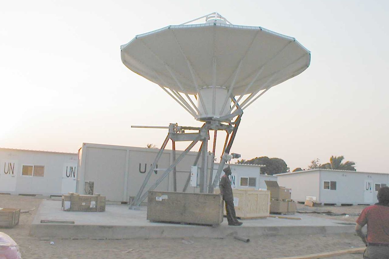 NTA earth station installation at a UN site, Bujumbura