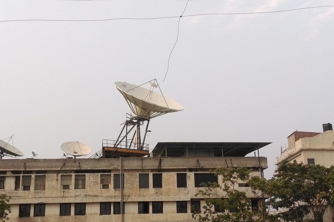 9.3M rooftop antenna installation